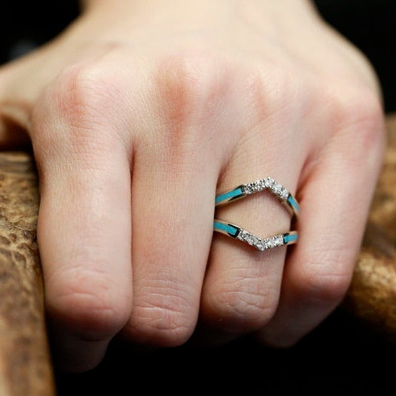 Turquoise Creative 3-Piece Ring