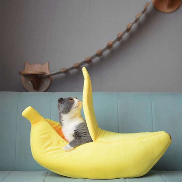 Banana Cat Bed