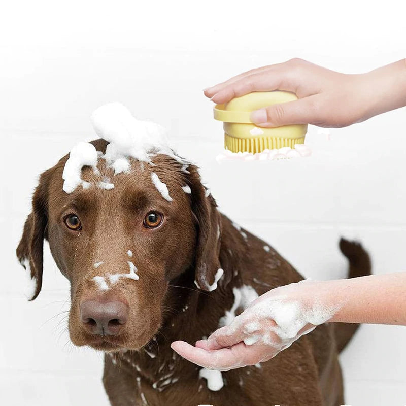 Dog Shampoo Dispenser Brush ( $8.66 ONLY)