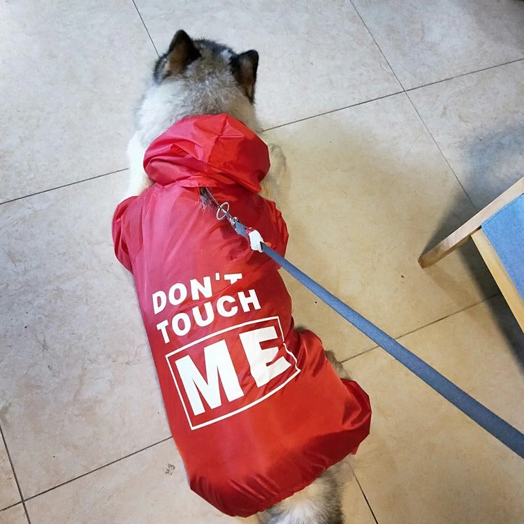 Dog Jumper Raincoat ( Don Touch me)