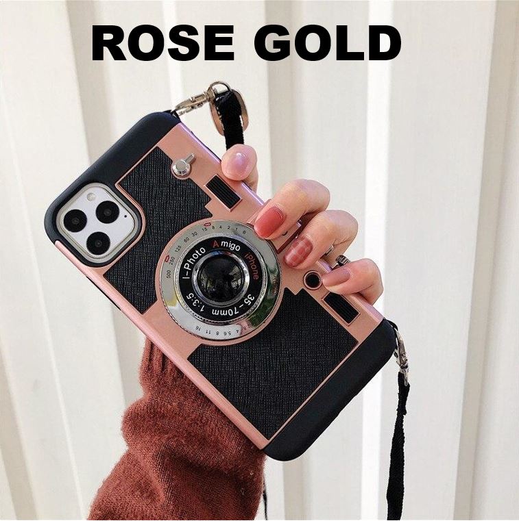 Vintage Camera Phone Case Emily in Paris 3D Vintage Camera iPhone & Samsung Case - DealbagcoRose Gold / 12 Pro max