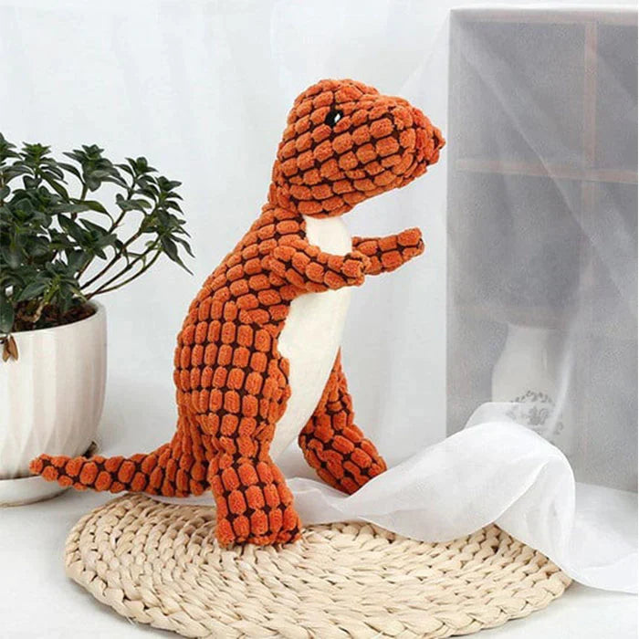 Indestructible Dino Plush Dog Chew toy