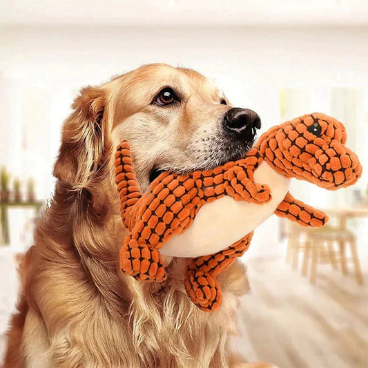 Indestructible Dino Plush Dog Chew toy