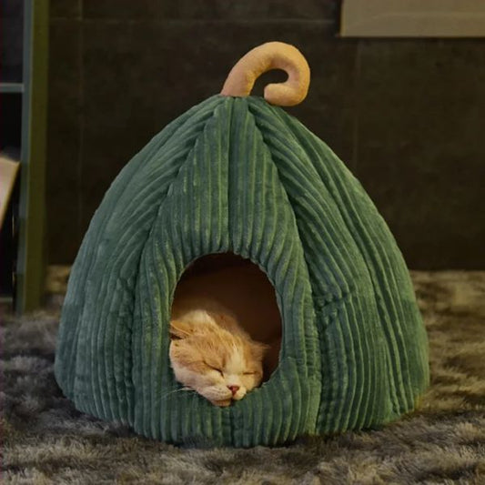 Cozy Pumpkin Cat bed