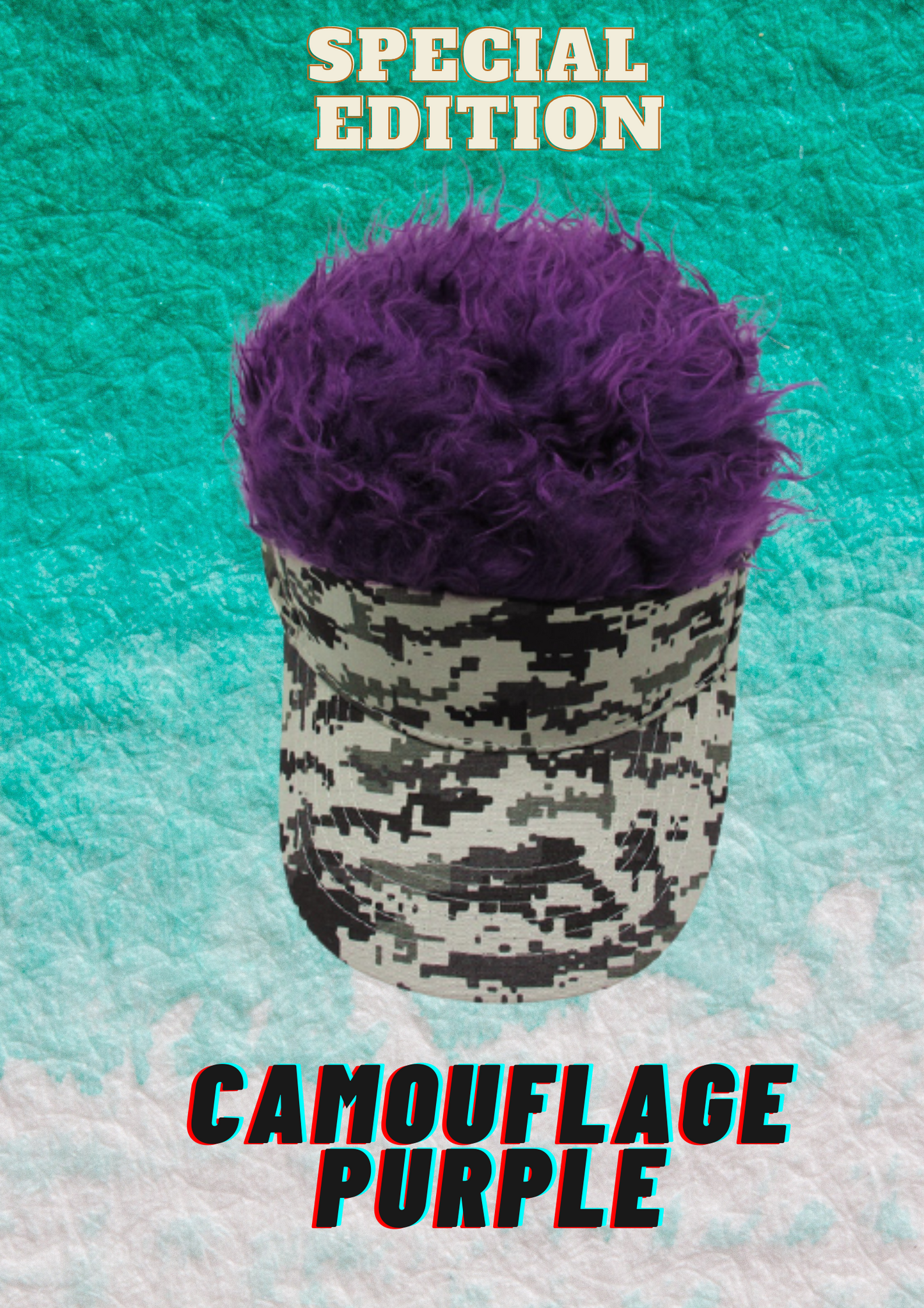 Amazing Flair Hair Visor Cap - DealbagcoCamouflage Purple