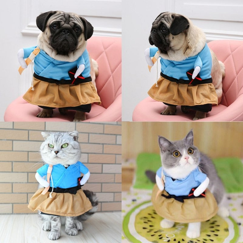 Samurai Cat Dog Halloween Costume