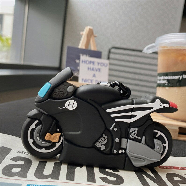 Cool Motorcycle Soft Silicone Airpod Case