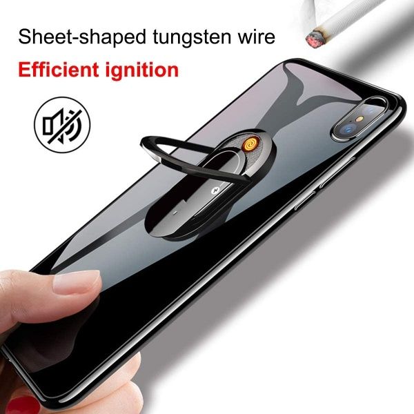 USB Cigarette Lighter Magnetic Phone Holder