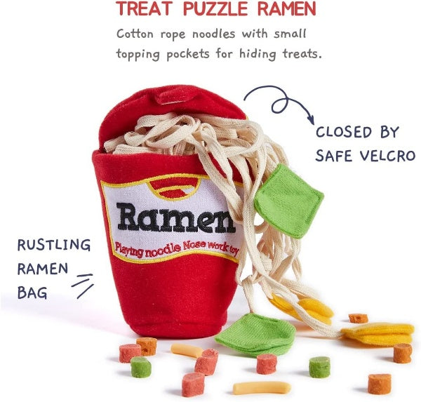 Ramen Noodle Dog Toy