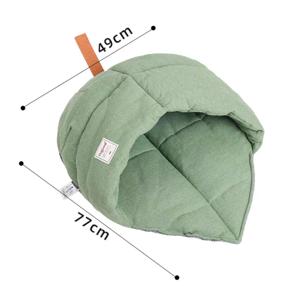 Cat Leaf Shape Cave Bed