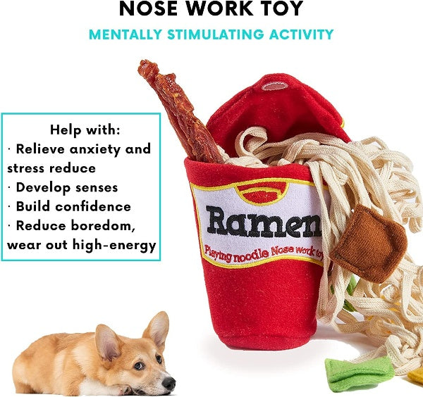 Ramen Noodle Dog Toy