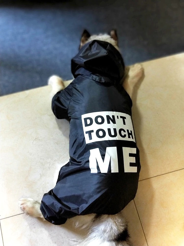 Dog Jumper Raincoat ( Don Touch me)