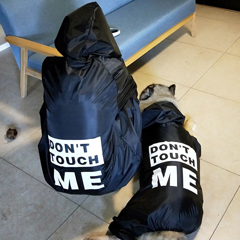 Dog Jumper Raincoat ( Don Touch me)