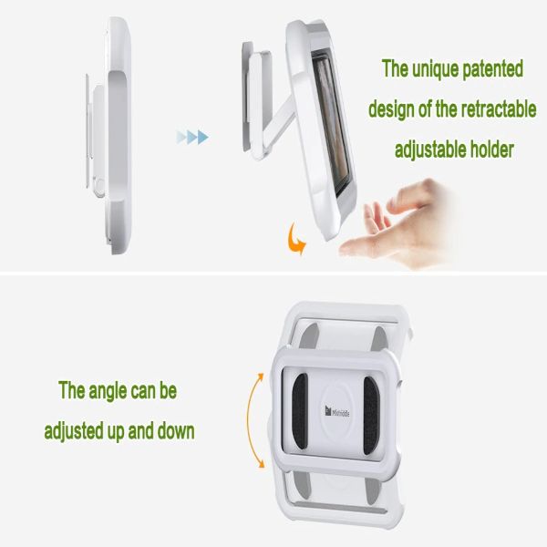 New 2023 360 Deg Rotation & Retractable Shower Phone Holder