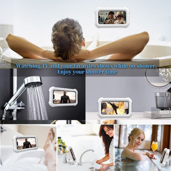 New 2023 360 Deg Rotation & Retractable Shower Phone Holder